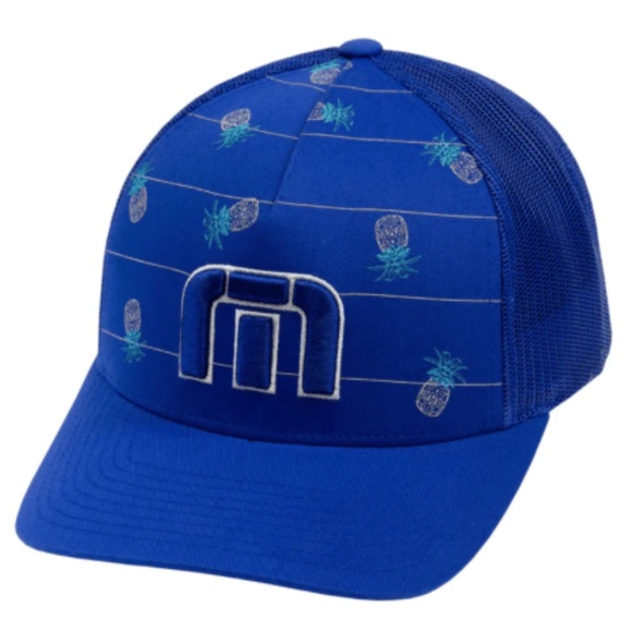 Travis Mathew Big Bend Snapback Hat Royal Blue - Picture 1 of 8